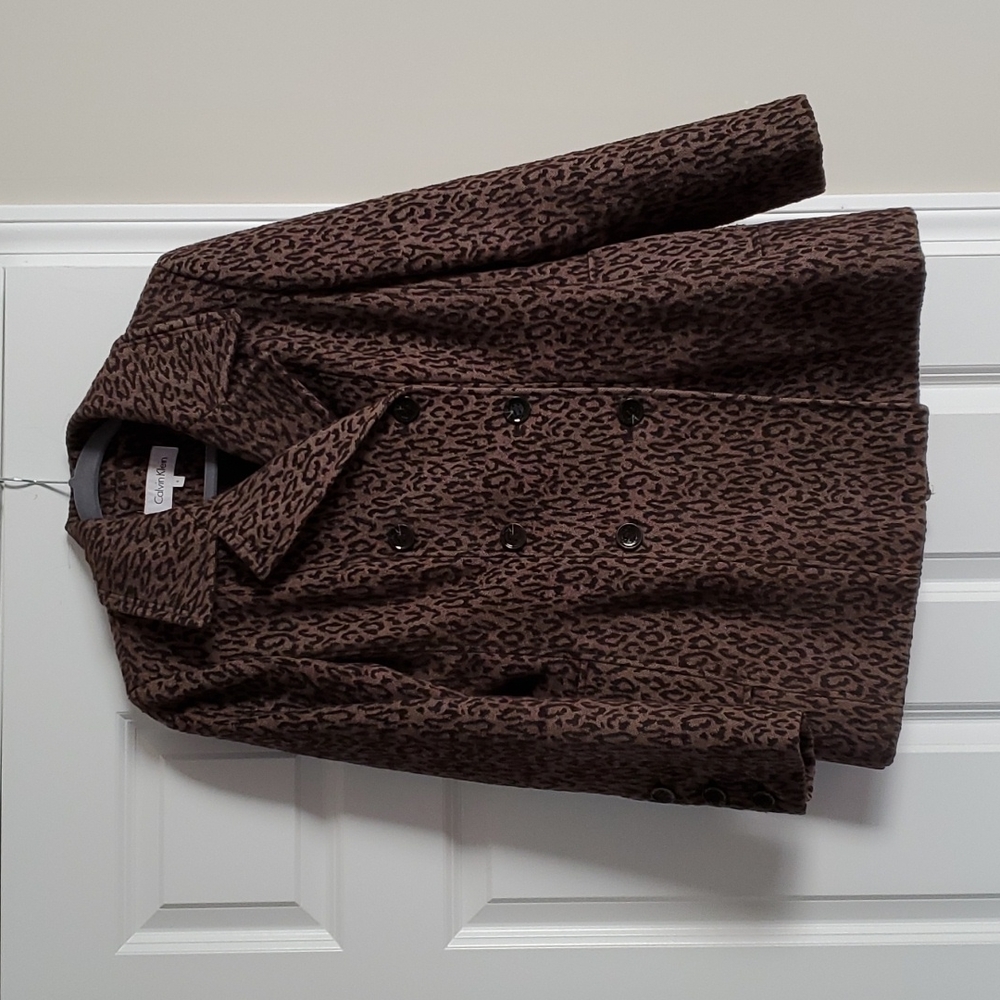 Calvin Klein Leopard Peacoat